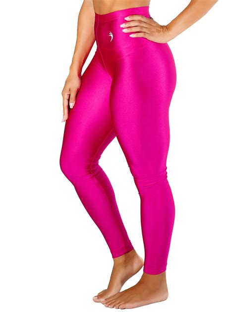 black shine pink leggings|high waisted light pink leggings.